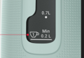 קומקום מולינקס BY2M1310 בעל מדיד מים שקוף